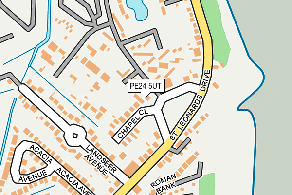 PE24 5UT map - OS OpenMap – Local (Ordnance Survey)