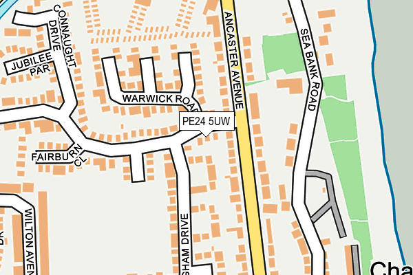 PE24 5UW map - OS OpenMap – Local (Ordnance Survey)