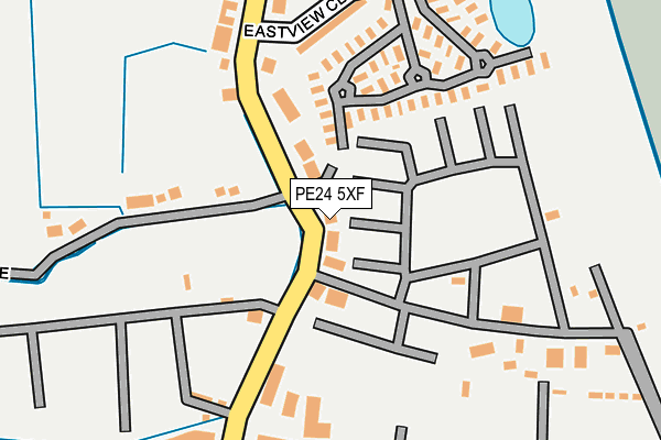 PE24 5XF map - OS OpenMap – Local (Ordnance Survey)