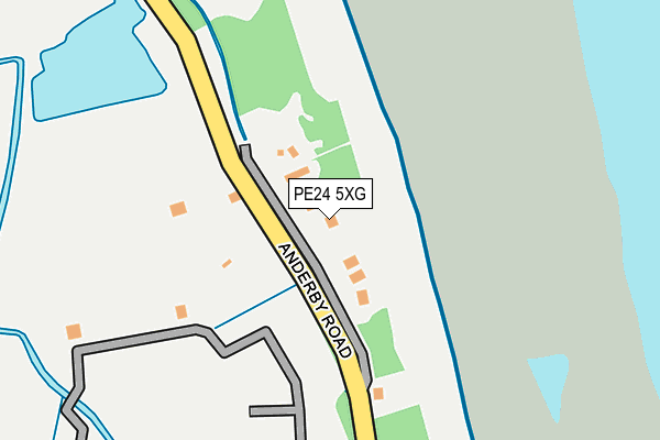 PE24 5XG map - OS OpenMap – Local (Ordnance Survey)