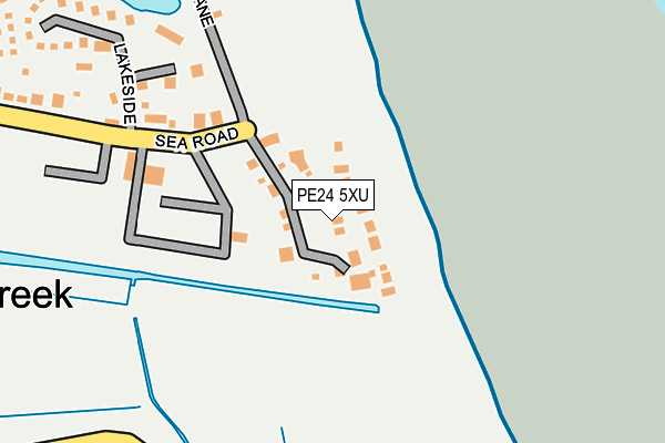 PE24 5XU map - OS OpenMap – Local (Ordnance Survey)