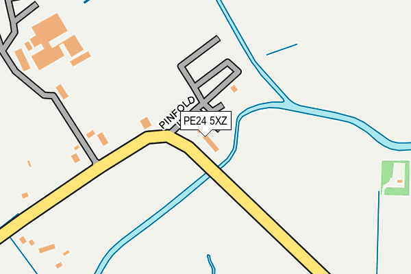 PE24 5XZ map - OS OpenMap – Local (Ordnance Survey)