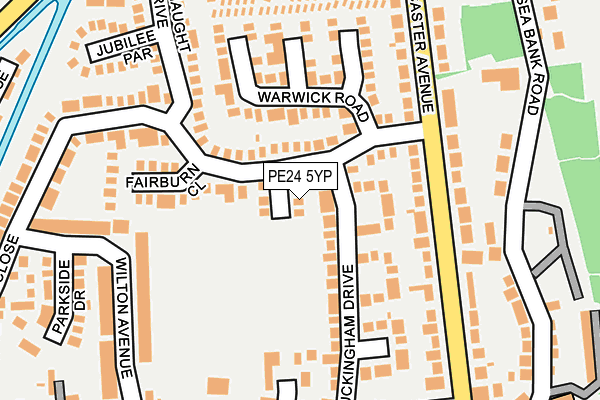 PE24 5YP map - OS OpenMap – Local (Ordnance Survey)