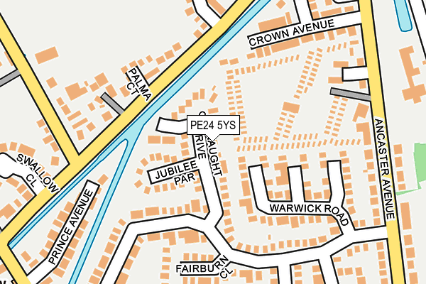 PE24 5YS map - OS OpenMap – Local (Ordnance Survey)