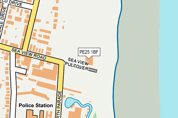 PE25 1BF map - OS OpenMap – Local (Ordnance Survey)