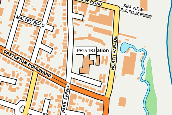 PE25 1BJ map - OS OpenMap – Local (Ordnance Survey)
