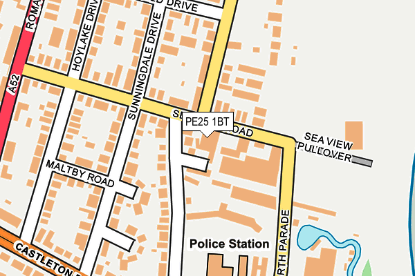 PE25 1BT map - OS OpenMap – Local (Ordnance Survey)