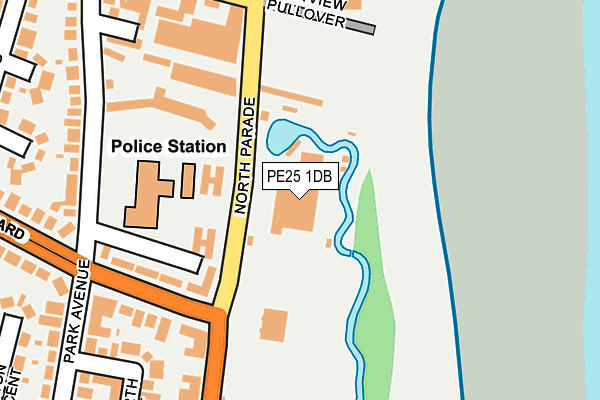 PE25 1DB map - OS OpenMap – Local (Ordnance Survey)