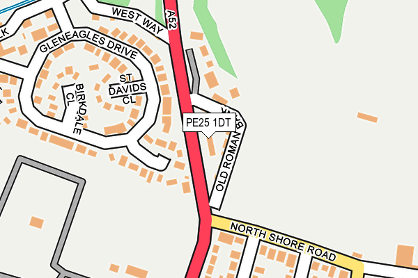PE25 1DT map - OS OpenMap – Local (Ordnance Survey)