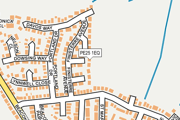 PE25 1EQ map - OS OpenMap – Local (Ordnance Survey)