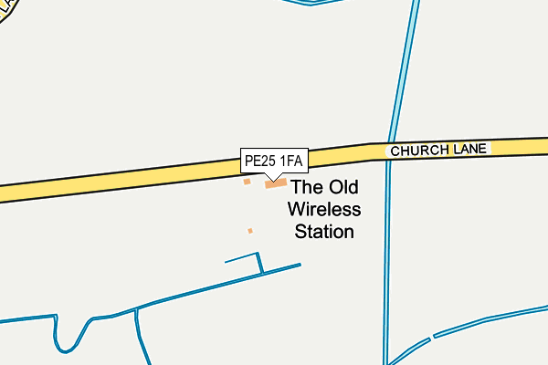 PE25 1FA map - OS OpenMap – Local (Ordnance Survey)