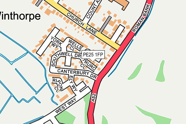 PE25 1FP map - OS OpenMap – Local (Ordnance Survey)