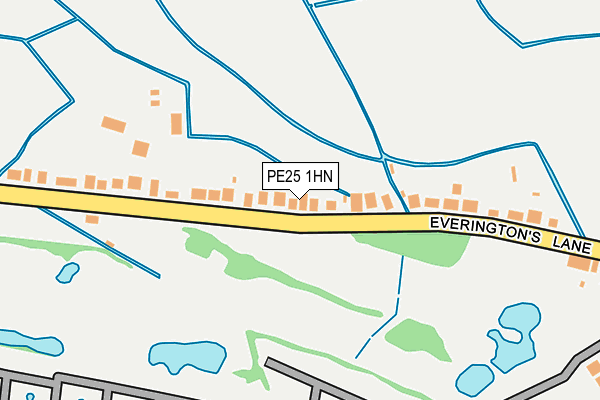 PE25 1HN map - OS OpenMap – Local (Ordnance Survey)