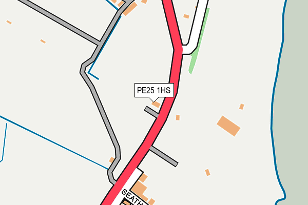 PE25 1HS map - OS OpenMap – Local (Ordnance Survey)