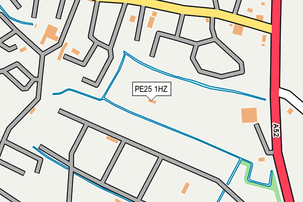 PE25 1HZ map - OS OpenMap – Local (Ordnance Survey)