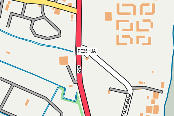 PE25 1JA map - OS OpenMap – Local (Ordnance Survey)