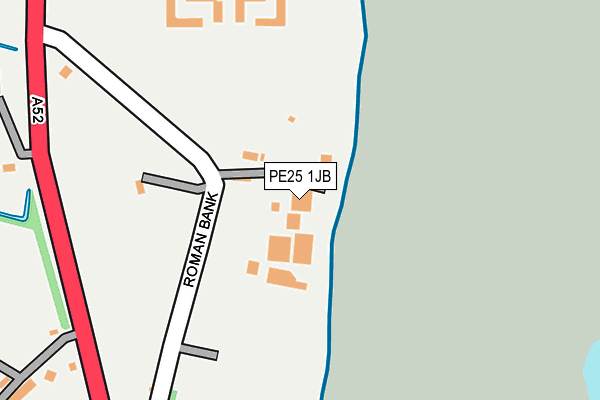 PE25 1JB map - OS OpenMap – Local (Ordnance Survey)