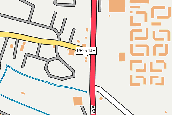 PE25 1JE map - OS OpenMap – Local (Ordnance Survey)