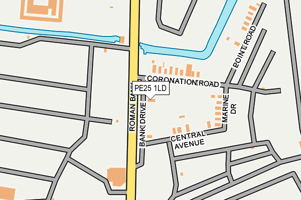 PE25 1LD map - OS OpenMap – Local (Ordnance Survey)