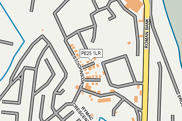 PE25 1LR map - OS OpenMap – Local (Ordnance Survey)