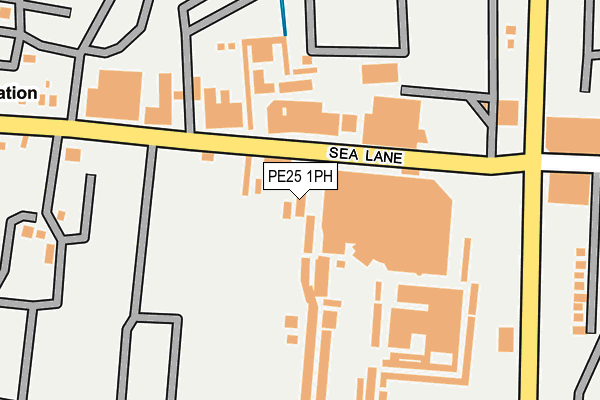 PE25 1PH map - OS OpenMap – Local (Ordnance Survey)