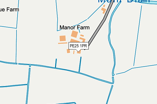 PE25 1PR map - OS OpenMap – Local (Ordnance Survey)