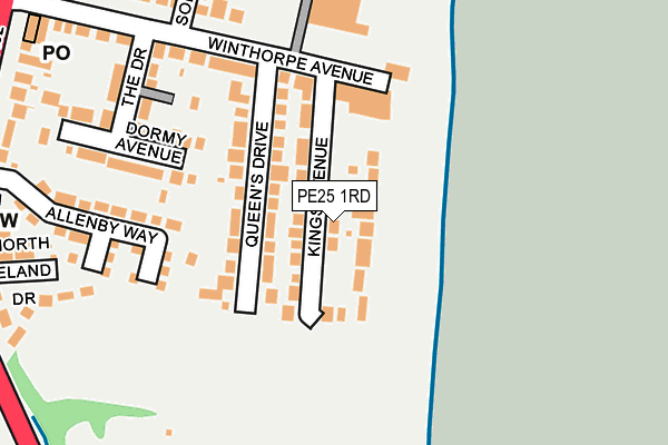 PE25 1RD map - OS OpenMap – Local (Ordnance Survey)