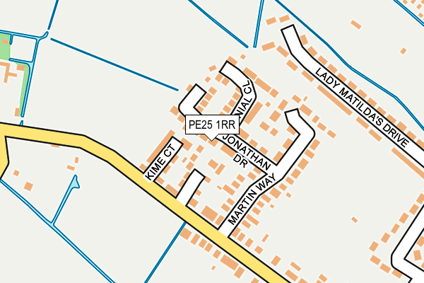 PE25 1RR map - OS OpenMap – Local (Ordnance Survey)
