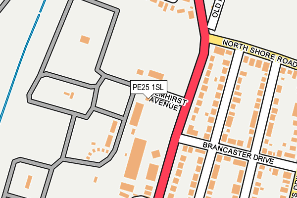 PE25 1SL map - OS OpenMap – Local (Ordnance Survey)