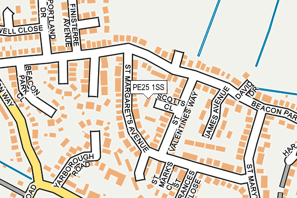PE25 1SS map - OS OpenMap – Local (Ordnance Survey)