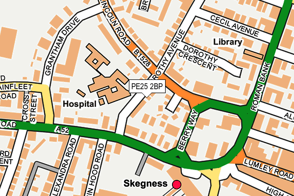 PE25 2BP map - OS OpenMap – Local (Ordnance Survey)