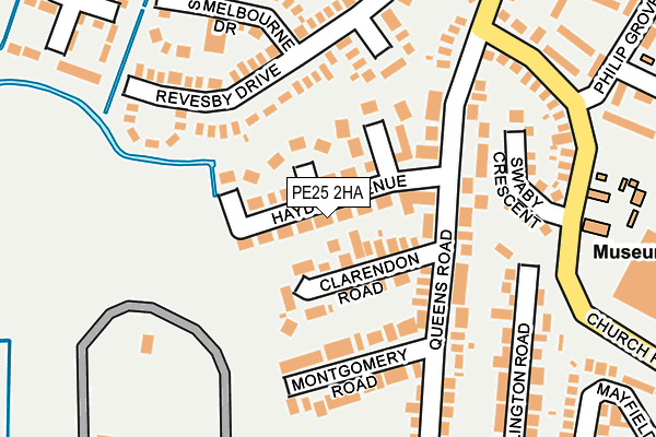 PE25 2HA map - OS OpenMap – Local (Ordnance Survey)