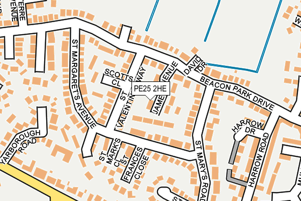 PE25 2HE map - OS OpenMap – Local (Ordnance Survey)
