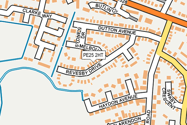 PE25 2HT map - OS OpenMap – Local (Ordnance Survey)