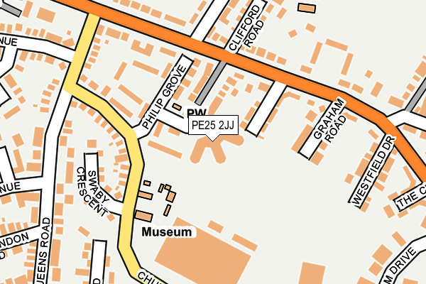 PE25 2JJ map - OS OpenMap – Local (Ordnance Survey)