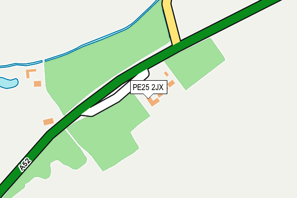 PE25 2JX map - OS OpenMap – Local (Ordnance Survey)