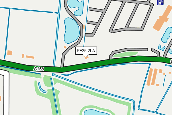 PE25 2LA map - OS OpenMap – Local (Ordnance Survey)