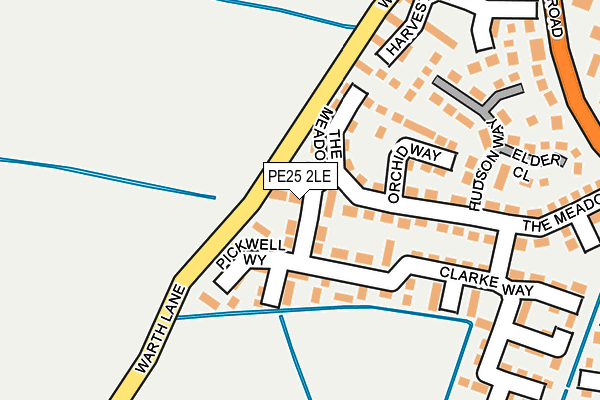 PE25 2LE map - OS OpenMap – Local (Ordnance Survey)