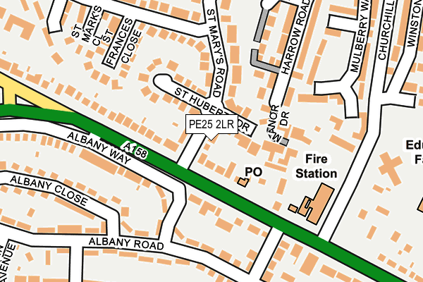PE25 2LR map - OS OpenMap – Local (Ordnance Survey)