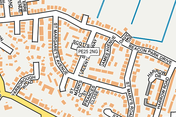 PE25 2NG map - OS OpenMap – Local (Ordnance Survey)