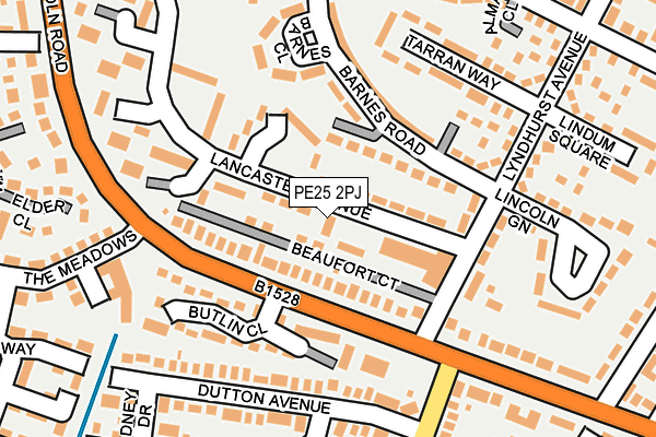 PE25 2PJ map - OS OpenMap – Local (Ordnance Survey)