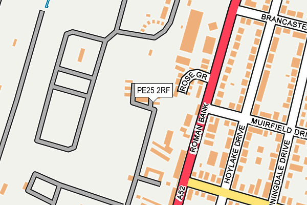 PE25 2RF map - OS OpenMap – Local (Ordnance Survey)