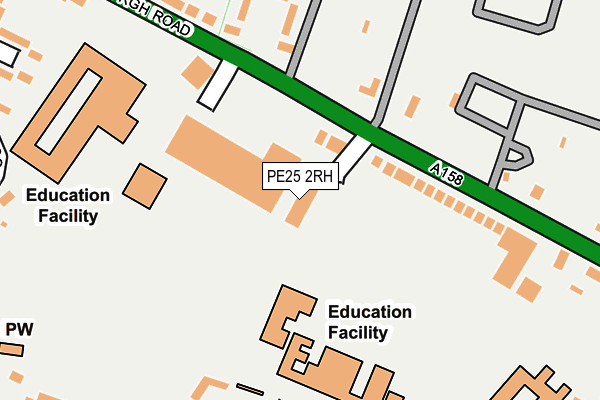 PE25 2RH map - OS OpenMap – Local (Ordnance Survey)