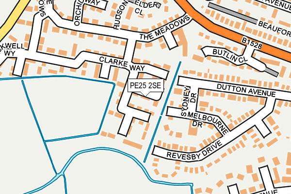 PE25 2SE map - OS OpenMap – Local (Ordnance Survey)