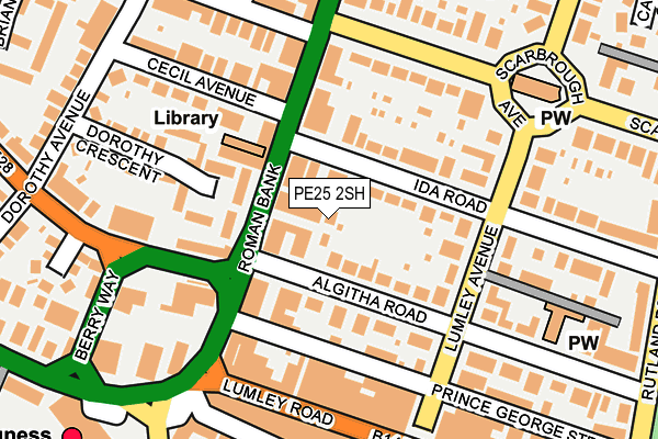 PE25 2SH map - OS OpenMap – Local (Ordnance Survey)