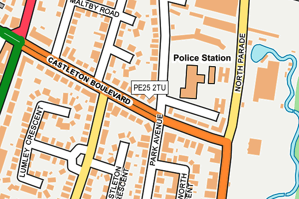 PE25 2TU map - OS OpenMap – Local (Ordnance Survey)