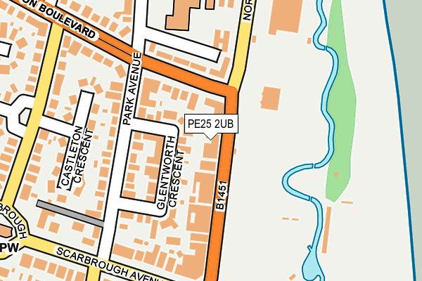 PE25 2UB map - OS OpenMap – Local (Ordnance Survey)