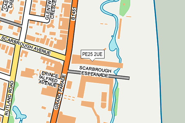 PE25 2UE map - OS OpenMap – Local (Ordnance Survey)