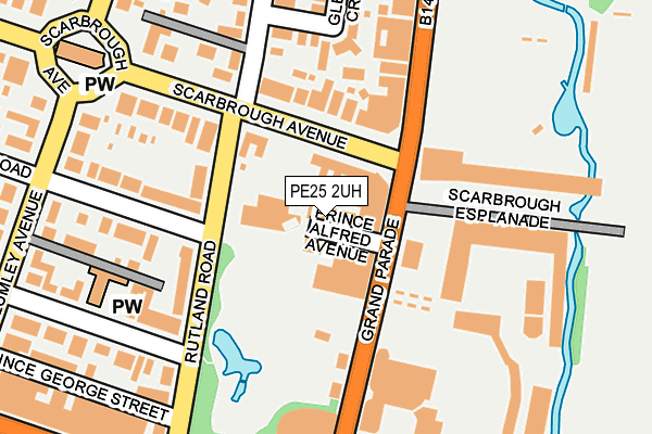 PE25 2UH map - OS OpenMap – Local (Ordnance Survey)