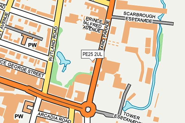 PE25 2UL map - OS OpenMap – Local (Ordnance Survey)